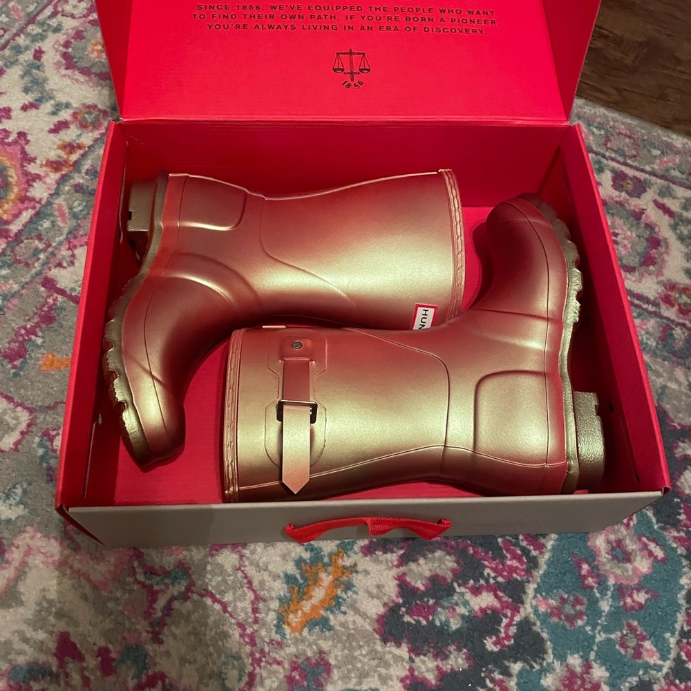 *SOLD*Hunter short nebula boots carousel orange
